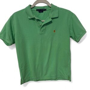 Ralph Lauren preppy Kids Polo in Vibrant Green med